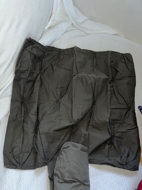 West Elm charcoal pin tuck cotton pair two standard pillow sham cases